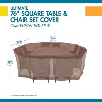 Ultimate Square Patio Table with Chairs Cover