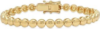 14K Goldplated Ball Bracelet