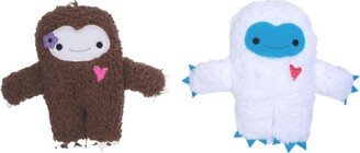 Jojo Modern Pets Yettie Love Crinkle And Squeaky Plush Dog Toy Combo