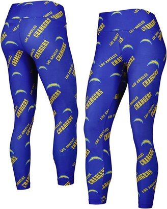 Women's Concepts Sport Royal Los Angeles Chargers Breakthrough Allover Print Lounge Leggings