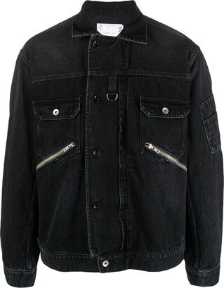 Long-Sleeve Denim Jacket-AD