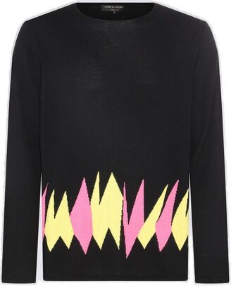 Zg Zag Detailed Crewneck Jumper