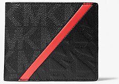 Cooper Logo and Embossed Faux Leather Billfold Wallet