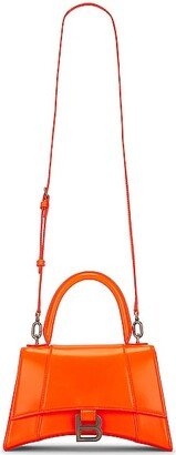 Small Hourglass Top Handle Bag in Orange