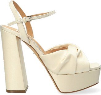 Twist-Detailed Ankle Straped Platform Sandals