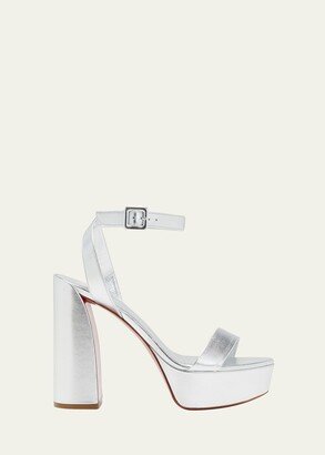 Movida Sabina Metallic Red Sole Platform Sandals-AA