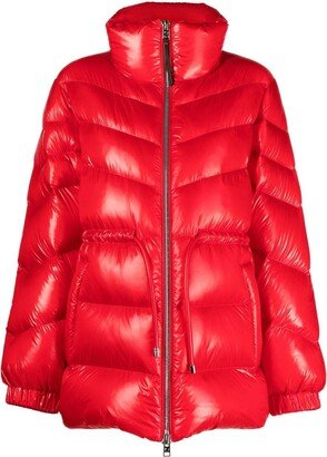 Zip-Fastening Padded Jacket-AC