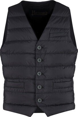 Padded Button-Up Gilet-AA