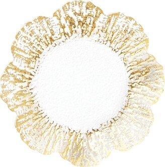 Rufolo Glass Gold Canape Plate