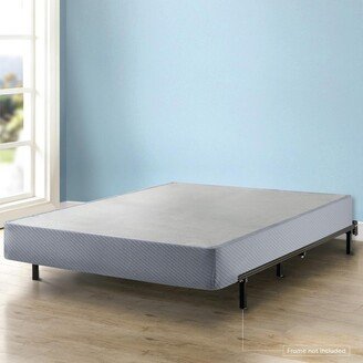 King Size 9 Inch Heavy Duty Steel Box Spring, Gray By Crown Comfort