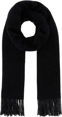 Black Wool Scarf-AB