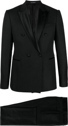 Double-Breasted Buttoned Tailored Suit