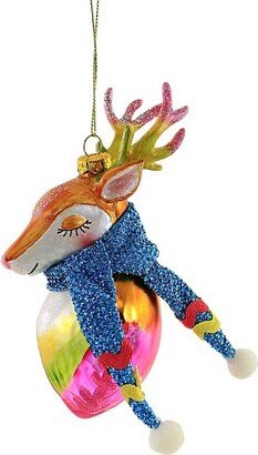 December Diamonds Holiday Ornament Rainbow Deer Glass Pride Reindeer Antler 7981354