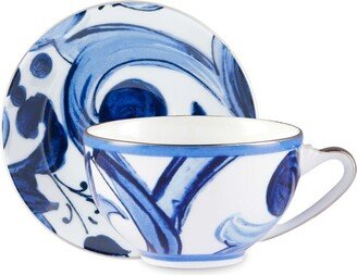 Floral-Print Porcelain Tea Set