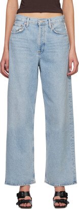 Blue Baggy Jeans-AA