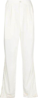 Straight-Leg Lyocell Trousers