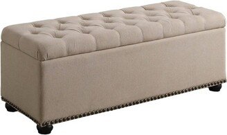 Storage Bench with 3 Seating Buff Beige - Ore International