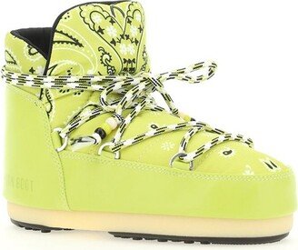 X Moonboot Bandana-Printed Round-Toe Boots