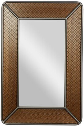 Peyton Lane Wood Industrial Wall Mirror-AA