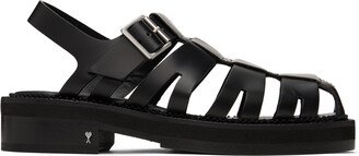 Black Fisherman Sandals-AA