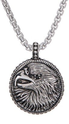 Sterling Silver Eagle Pendant Necklace