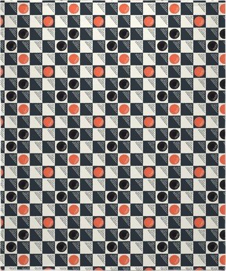 Fleece Photo Blankets: Checkers Blanket, Sherpa, 50X60, Multicolor