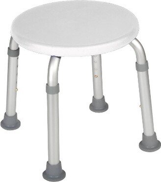 Drive Medical Adjustable Height Bath Stool, White