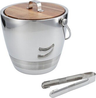 Crafthouse Classic Collection Round Ice Bucket With Tongs