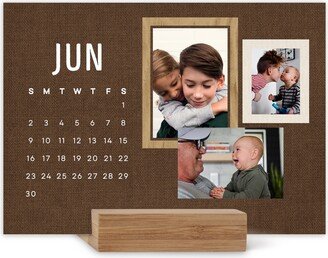 Easel Calendars: Rustic Family Easel Calendar, Square Corners, Multicolor