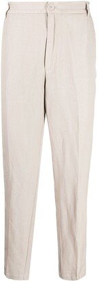Tapered High-Waist Trousers