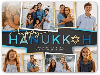 Hanukkah Cards: Stately Star Hanukkah Card, Blue, 6X8, Hanukkah, Matte, Signature Smooth Cardstock, Rounded