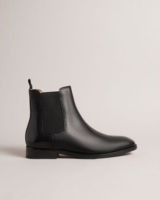 Leather Chelsea Boots in Black