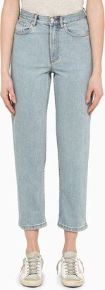 Light blue cropped jeans-AA