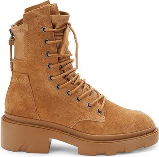 Maddox Suede Combat Boots