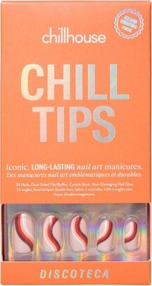 Chill Tips Nail Art Press Ons - Discoteca
