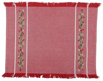 Holiday Stripe Placemat - Red, White