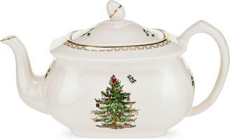 Christmas Tree Gold Teapot ,2.25 Pint