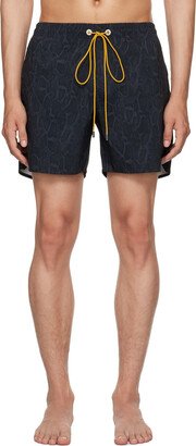 Black Snake Swim Shorts