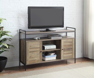 Simplie Fun Baina Tv Stand in Rustic Oak & Black Finish LV00743 - Beige/khaki