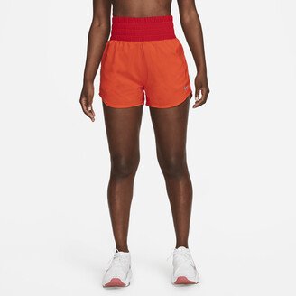 Women's Dri-FIT One Ultra High-Waisted 3 Brief-Lined Shorts in Red