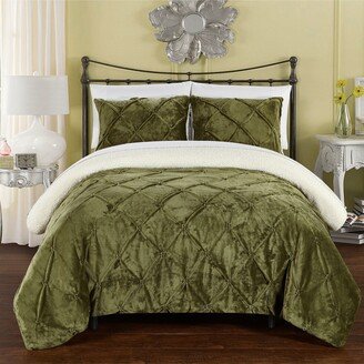 7-Piece Chiara Bed-In-A-Bag Green Comforter Set