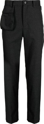 Multi-Pocket Slim-Cut Trousers-AA