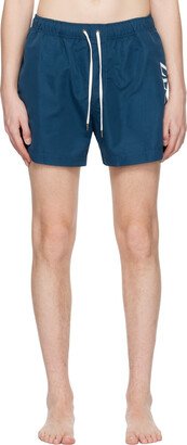 Blue Printed Swim Shorts-AA