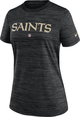 Women's Dri-FIT Sideline Velocity (NFL New Orleans Saints) T-Shirt in Black