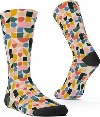 Socks: The Dog Ate My Ruler - Multi Custom Socks, Multicolor