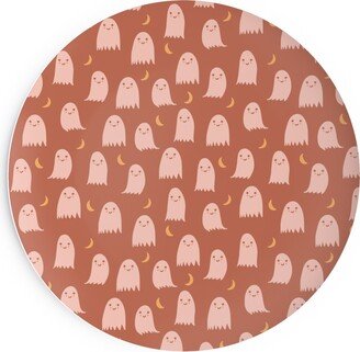 Salad Plates: Cute Halloween Ghosts Salad Plate, Pink