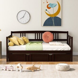 Twin Size Daybed Wood Bed-AB