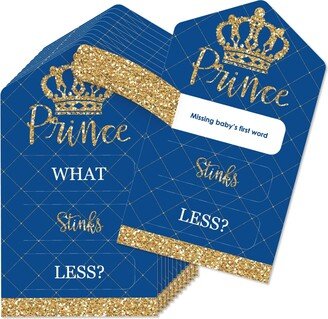 Big Dot Of Happiness Royal Prince Charming - Party Game Cards - Conversation Starters Pull Tabs 12 Ct