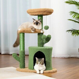 No 32 Cat Tree Tower with Cactus Sisal Scratching Posts