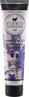 Lavender Vanilla Hand Body Goat Milk Cream, 3.3 oz.